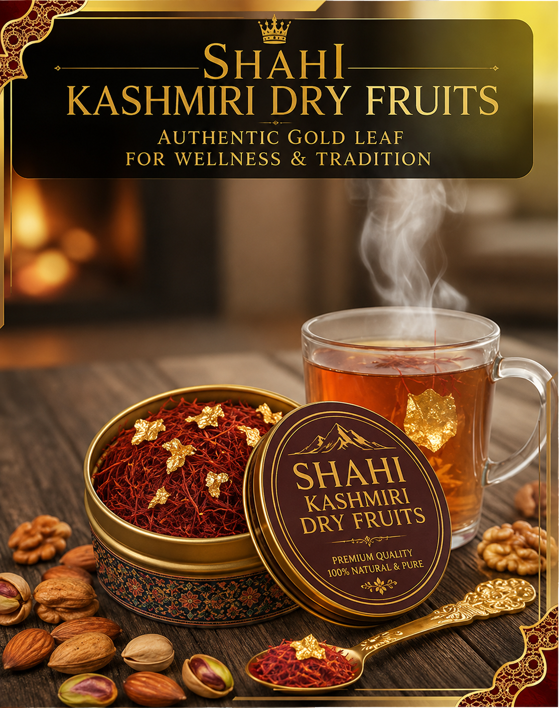 Authentic Kashmiri Saffron 1gm